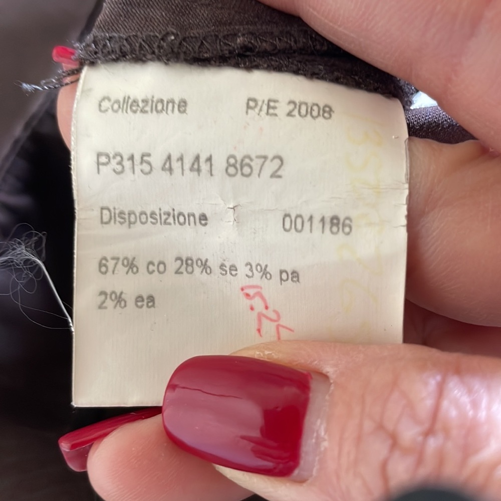 Piazza Sempione Brown Pin Stripes "Audrey" capri pants. - Picture 7 of 8